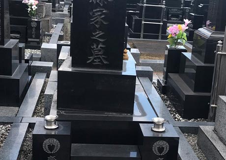 お墓の傾き直し